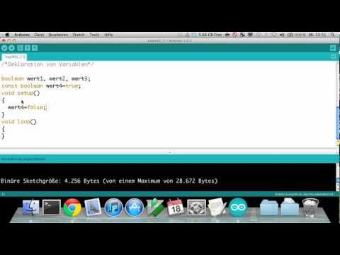 Arduino Tutorial: Kapitel 2.2 - Variablen & Datentypen (1/2)