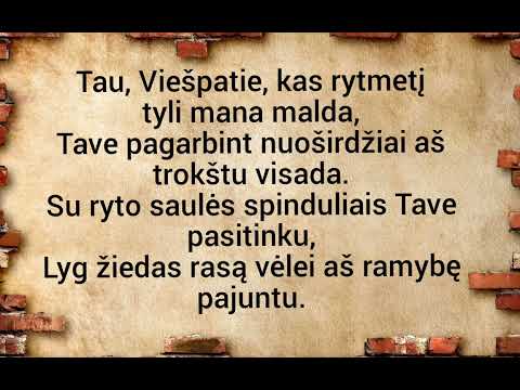 100. Tau, Viešpatie, kas rytmetį tyli mana malda