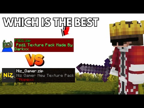 @PSD1 VS @NizGamer Which Texture Pack Is The Best...