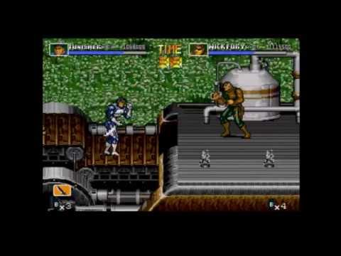 The Punisher - Mega Drive / Genesis Longplay (2 Player)