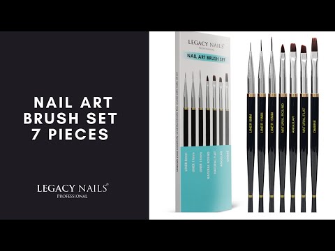 El 7-Piece Nail Art Brush Set │ LEGACY NAILS
