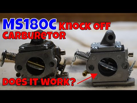 I replace the carburetor on a Stihl MS180 with an Amazon Carburetor.