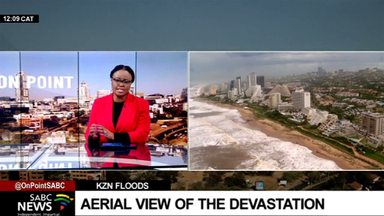 KwaZulu-Natal Floods I Aerial view of the damage