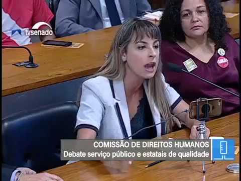 Anjuli Tostes no Senado denuncia o projeto (8939/17) que entrega o Pré-Sal ao capital internacional