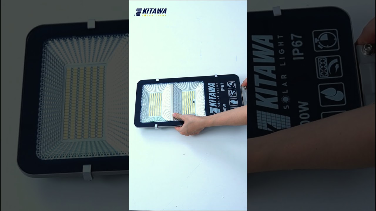 Đèn Đường Năng Lượng Mặt Trời 100W 2 Khoang KITAWA - BC1100