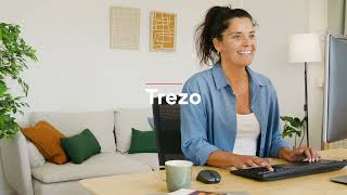 Trezo Comfort Set Tastiera E Mouse Wireless FR – Layout Francese, Silenzioso Ed Ergonomico - 2