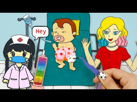 [🐾paper diy🐾] POP THE PIMPLES - Baby Boss # 1 👧👧👧 Care Tips 놀이 종이 | ASMR