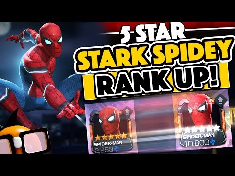 Epic 5 Star Spider-Man Stark Enhanced Rank 1 to 4 Rank Up And Comparison!