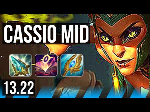 CASSIOPEIA vs AZIR (MID) | 9/0/4, 1.6M mastery, 800+ games, Legendary | EUW Master | 13.22