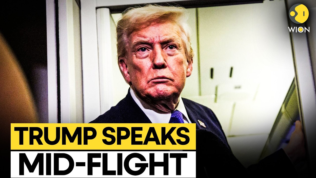Trump LIVE: US President Speaks Aboard Air Force One, Makes Key Remarks to Reporters | WION