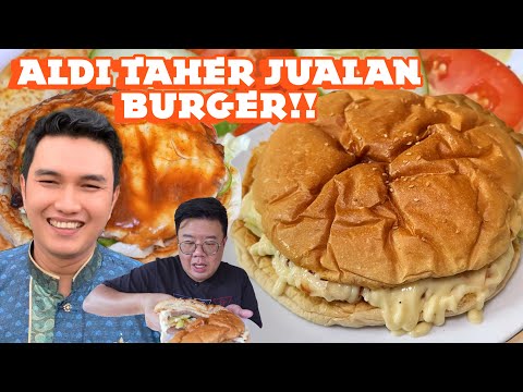 TOBAT CARI SENSASI.. ALDI TAHER JUALAN BURGER HARGA 20 RIBUAN!!