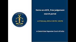 Demo on eSCR_ Free Judgements search portal;?>