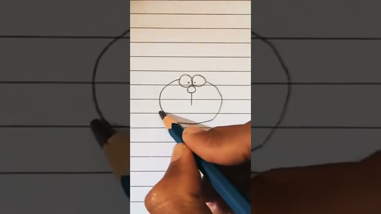 How to draw Doraemon easy way #shorts