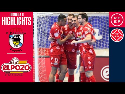 Resumen #PrimeraDivisiónFS | O Parrulo Ferrol 3-4 ElPozo Murcia Costa Cálida | Jornada 8