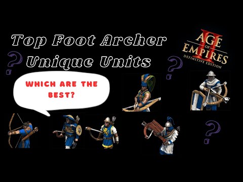 Top 3 Foot Archer Unique Units | Age of Empires 2