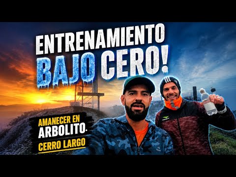 Entrenamiento bajo cero.   Amanecer en Arbolito Cerro Largo 15 km