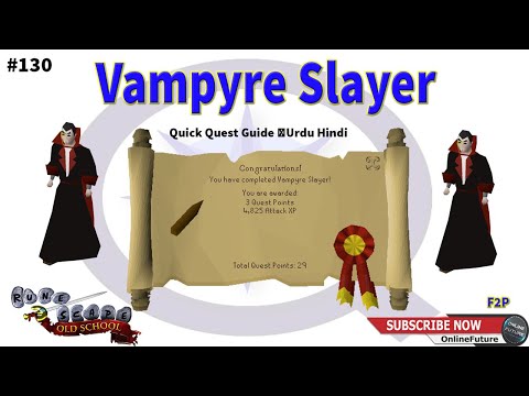 OSRS│How To Complete Vampyre Slayer│F2P Quest 2021│Urdu & Hindi