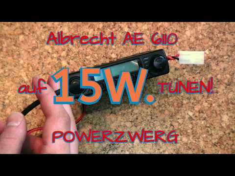 Albrecht AE 6110 auf 15 Watt tunen/modifizieren! - #CB Funk