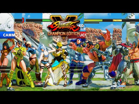 Street Fighter V CE Juri/Ibuki/R. Mika/Laura/Cammy vs Lucia/Zangief/Rashid/M.Bison/Ryu PC Mod