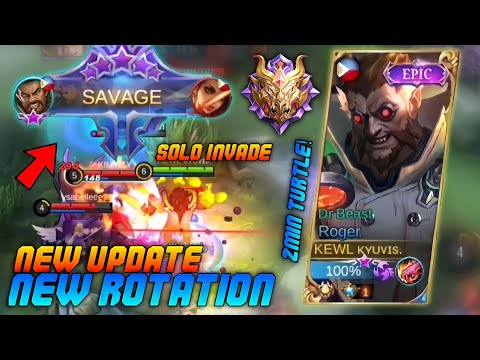 ROGER NEW JUNGLE ROTATION TUTORIAL 2021 NEW SEASON |NEW UPDATE FAST FARMING PERFECT ROTATION | MLBB