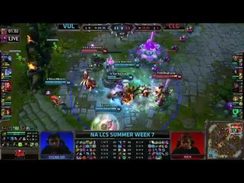 CLG DoubleLift Ezreal comeback Quadra kill || Vulcun vs CLG || NA LCS Summer 2013 W7D2