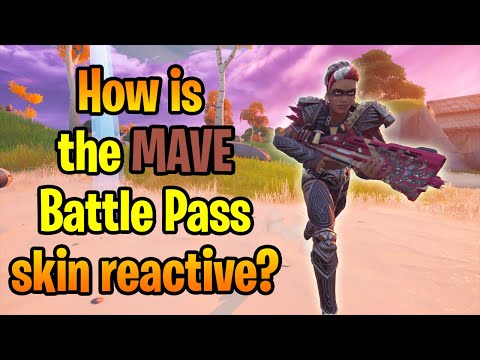 How is the MAVE skin reactive in Fortnite?
