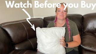 Honest review of 18x18 inch pillow insert