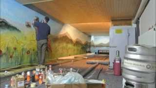 preview picture of video 'Bowlingbahn Graffiti Panorama Hotel Berghof Baiersbronn Schwarzwald'