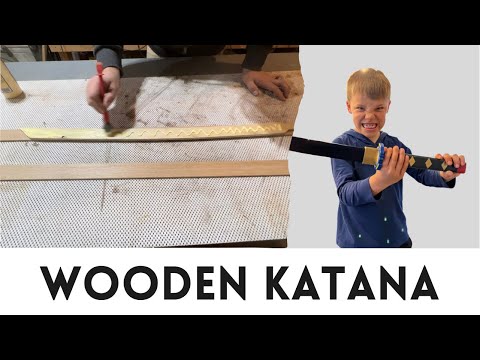 I Built a Wooden Beyblade Katana for my Son! // Woodworking