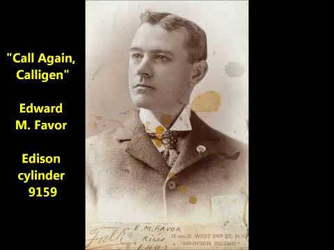 Edward M. Favor "Call Again, Calligen" Edison Gold Moulded Record 9159 (1905)
