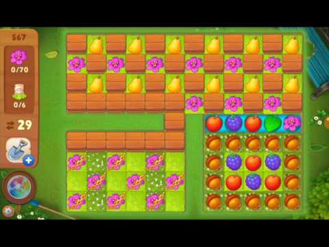 Gardenscapes Area 5 Day 1 Level 567