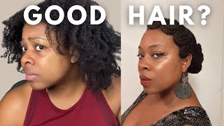 Is My NAPPY Hair GOOD Enough?| DIY Hair Tea and Protective Style
