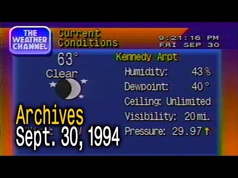 The Weather Channel Archives - September 30, 1994 - Evening