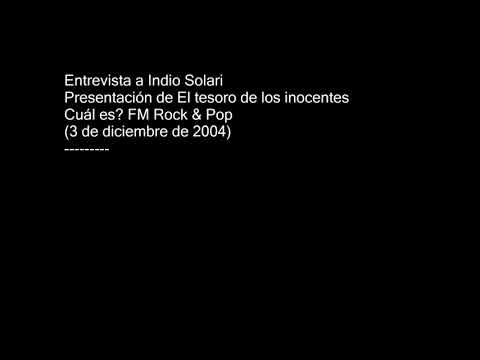 Entrevista a Indio Solari - Presentación El tesoro de los inocentes (Rock & Pop) 03-12-2004