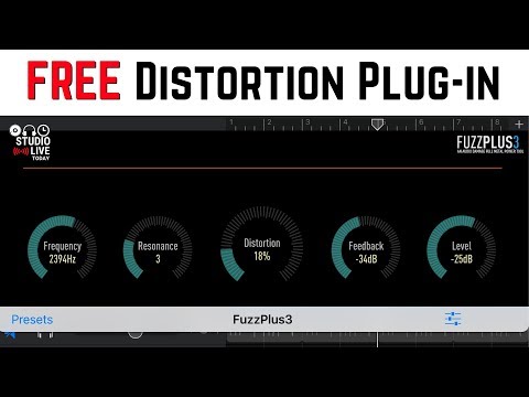 Free distortion plugin for iOS (iPhone/iPad) - FuzzPlus 3