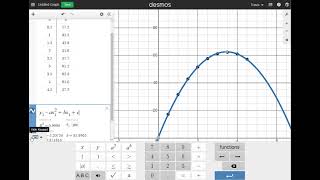 How to do a Quadratic Regression on Desmos Graphing Calculator | Algebra 2