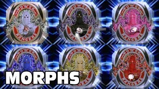 Mighty Morphin Power Rangers - All Ranger Morphs  