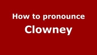 How to pronounce Clowney