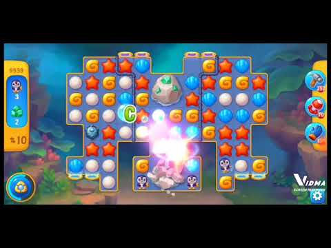 Fishdom. 9539 level no boosters and diamonds. 16 moves