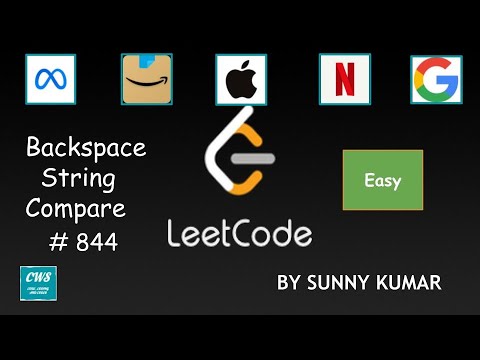 Backspace String Compare Stack Strings Two Pointers 844 Leetcode Day 01