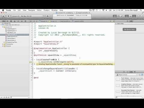 Cocoa Programming L41 - Delegation