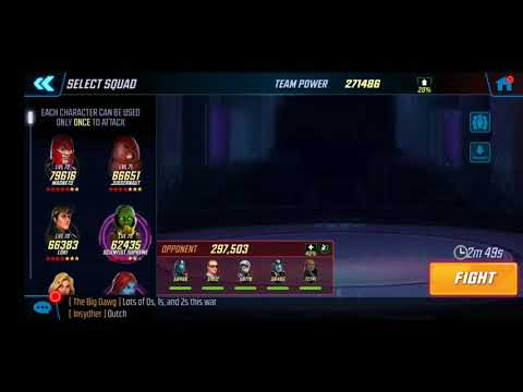 AW Offense - 271k Xmen vs 297k Coulson - Marvel Strike Force