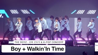 THE BOYZ 더보이즈[4K 직캠]Boy + Walkin’In Time , 풀캠@180331 락뮤직