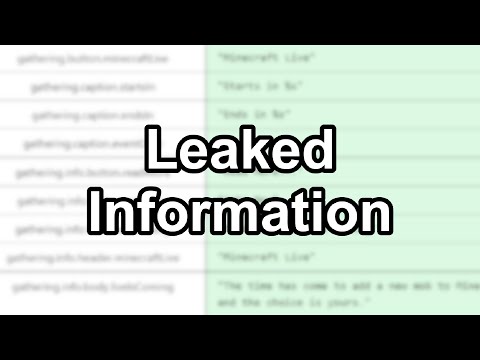 Minecraft Leaks Update Information