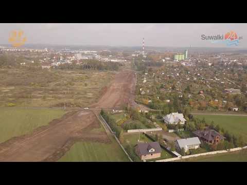 Trasa Wschodnia w Suwałkach z lotu ptaka. Widać już zarysy Trasa Wschodnia w Suwałkach z lotu ptaka. Widać już zarysy