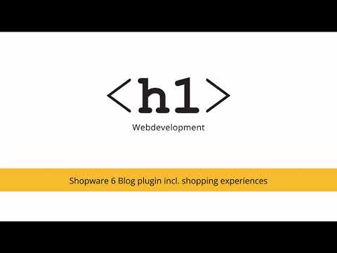 Shopware 6 Blog plugin incl. shopping experience (Blog detail Page)
