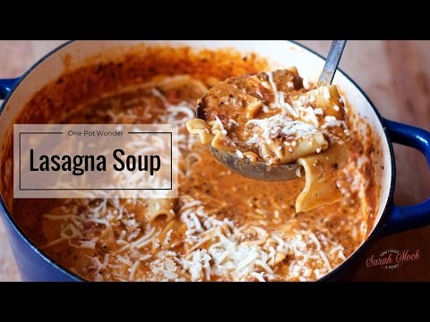 Lasagna Soup. A One Pot Wonder and Easy Weeknight Meal. A New Twist On The Classic