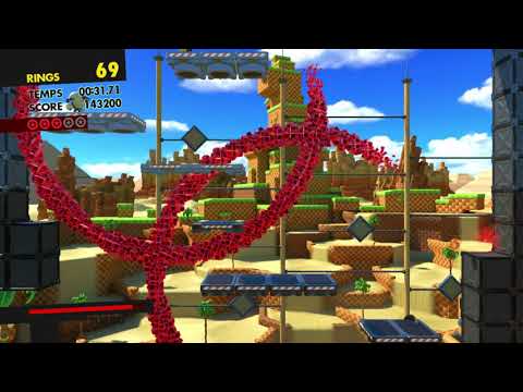 154   Walkthrough FR l Sonic Forces l Episode Shadow 3  Ring Rouge Réalité Virtuelle   Green Hill Ra
