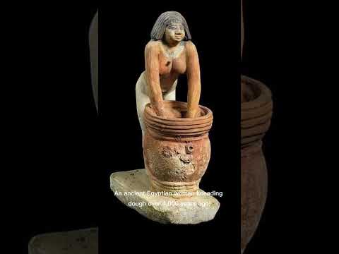 4,000-Year-Old Statue of an Egyptian Woman Making Dough! #didyouknow #archaeologicalrevelations