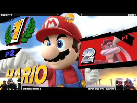 WBB #76  Beast (Mario) vs SSBMatt (Greninja)   Winners Round 2   Smash 4 Singles